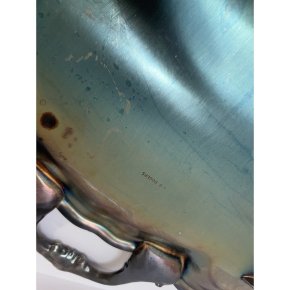 Vintage Large Silver Tray With Handles. F.B.  Rogers Heavy - Picture 4 of 4